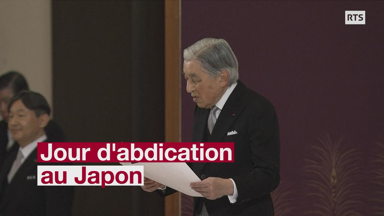 L'empereur Akihito cède le trône du Japon au prince héritier Naruhito