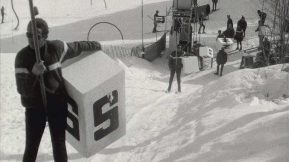 Interneige en 1965 à Crans-Montana. [RTS]