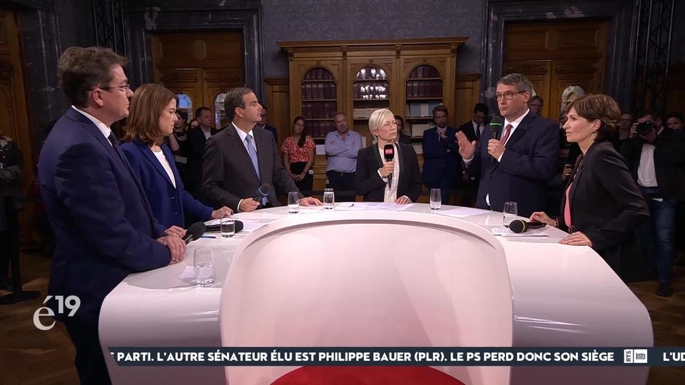 Tendances et résultats: grand débat entre présidents des cinq plus grands partis