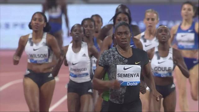Doha (QAT), 800m dames: victoire de Caster Semenya (RSA)