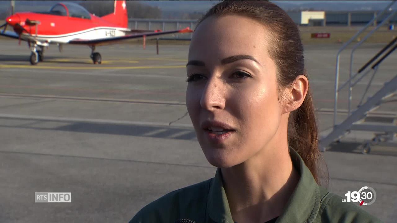 Peu de femmes occupent des postes-clé dans l'armée suisse. Rencontre avec la première pilote de chasse.