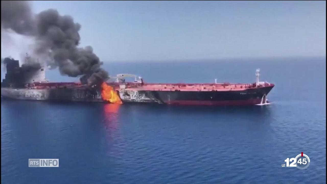 La tension monte entre Washington et Téhéran après l'attaque de deux pétroliers.