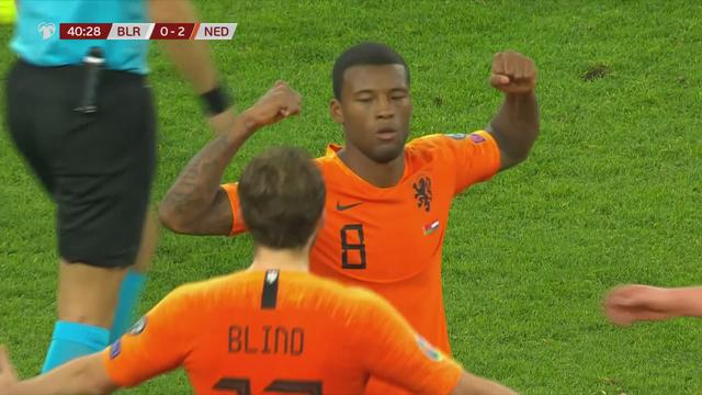 Gr.C, Bélarus - Pays-Bas (1-2): un doublé de Wijnaldum offre la victoire à son équipe