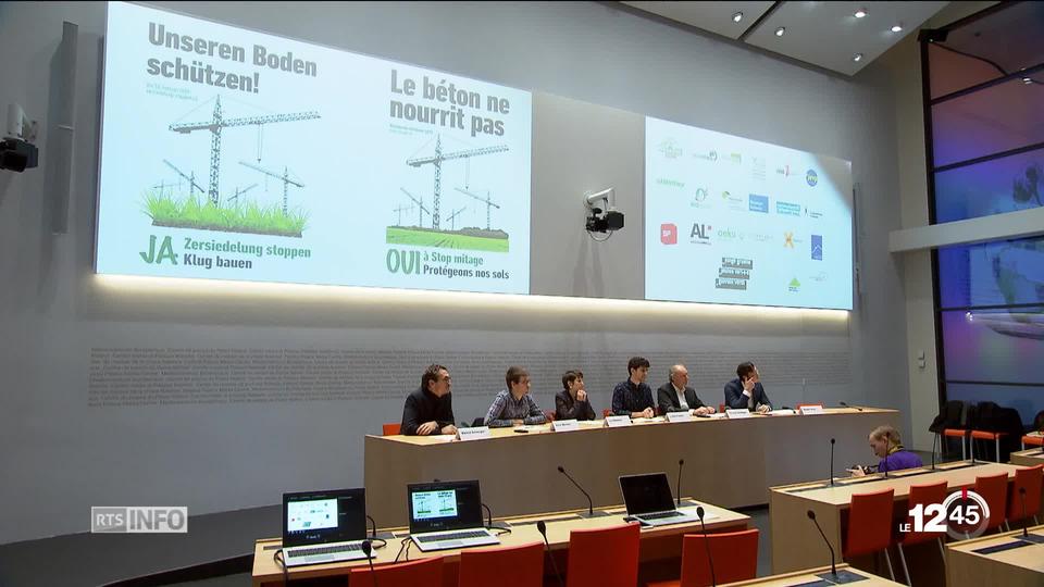 Présentation des arguments en faveur de l'initiative contre le mitage du territoire, soumise à votation le 10 février