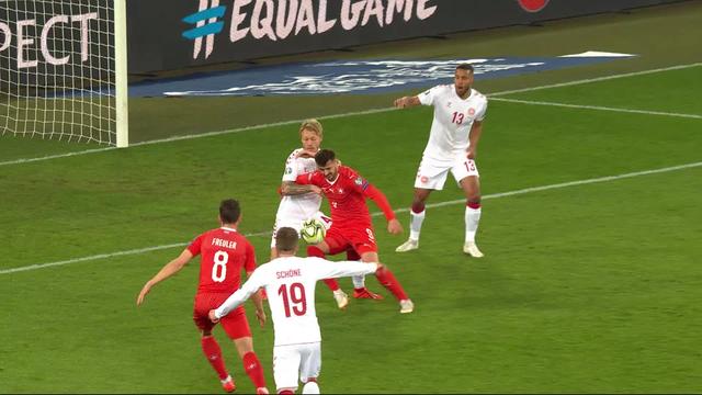 Gr.B, Suisse - Danemark (1-0): 20e, Freuler marque son premier but avec l'équipe de Suisse