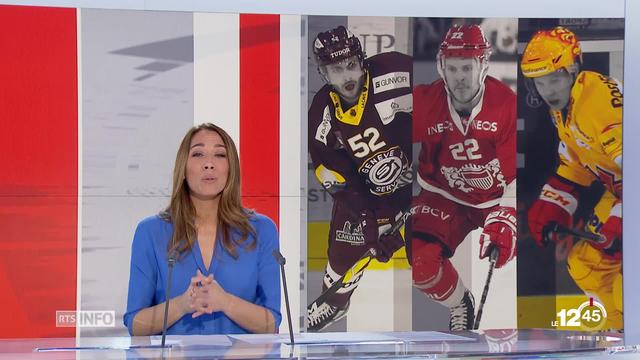 Genève-Servette, Lausanne et le HC Bienne disputent les play-offs de hockey sur glace.