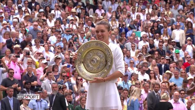 Wimbledon: Simona Halep remporte son 2e titre de Grand Chelem