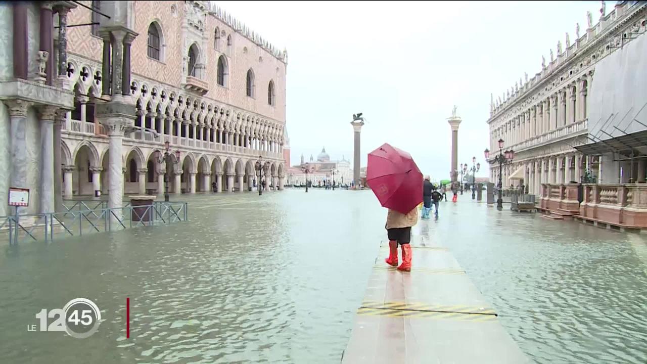 Venise patauge sous une marée haute historique
