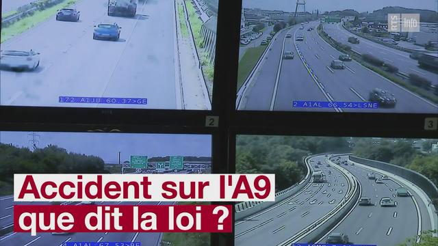 Accident sur l'A9 que dit la loi