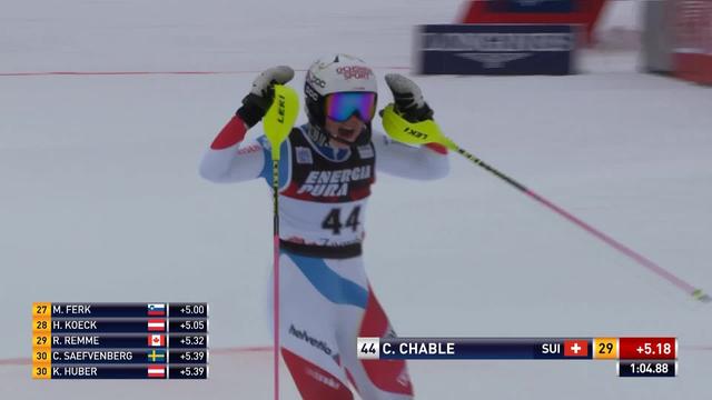 Zagreb (CRO), slalom dames, 1re manche: Charlotte Chable (SUI)