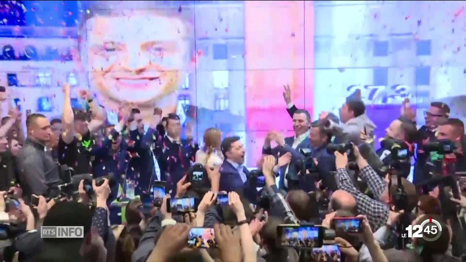 Les partisans de Volodymyr Zelensky fêtent son arrivée à la présidence