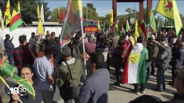 L'offensive turque contre les Kurdes en Syrie pousse les civils à fuir. À Genève, la diaspora kurde se mobilise.