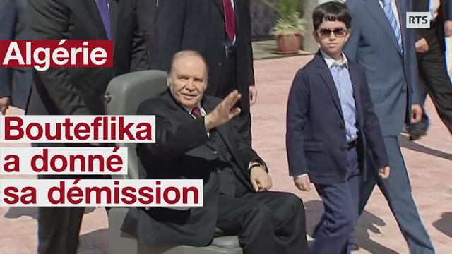 En Algérie, Abdelaziz Bouteflika a donné sa démission