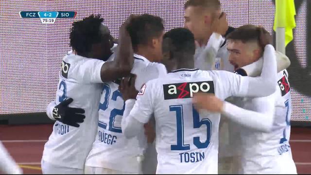 14e journée, Zurich - Sion (4-2): les buts du match