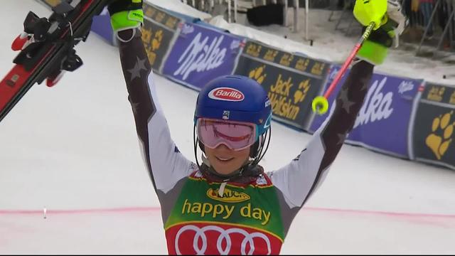 Maribor (SLO), slalom dames, 2e manche: Mikaela Shiffrin (USA) remporte sa 56ème victoire en Coupe du monde!