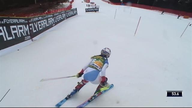 Maribor (SLO), slalom dames, 2e manche: Aline Danioth (SUI)