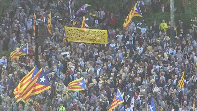 Protestation en Catalogne