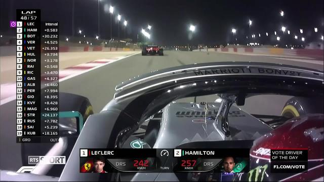 Formule 1: Hamilton remporte le GP de Bahreïn