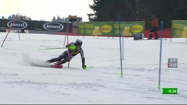 Kranjska Gora (SLO), slalom messieurs 1re manche: Henrik Kristoffersen (NOR)