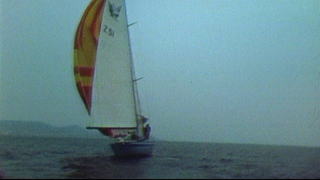 A bord de Gauloise, un bateau conçu pour Pierre Felhmann. [RTS]