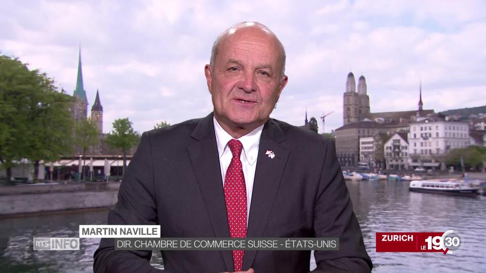 Martin Naville: "Pour l'équipe du président Trump, très en faveur du libre marché, la Suisse compte beaucoup."