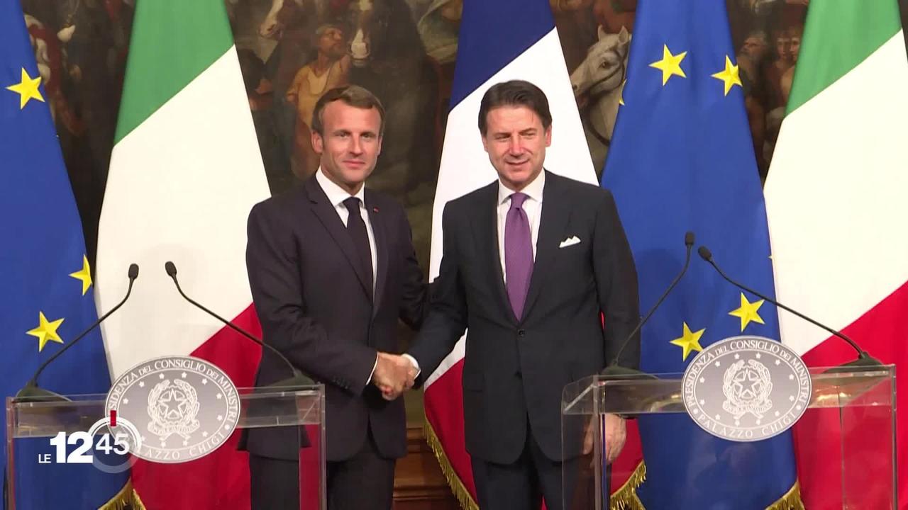 France-Italie: Emmanuel Macron et Giuseppe Conte trouvent un accord sur la répartition des migrants.