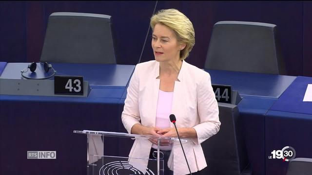 Ursula Von der Leyen devait convaincre le Parlement européen de la désigner à la tête de la commission européenne