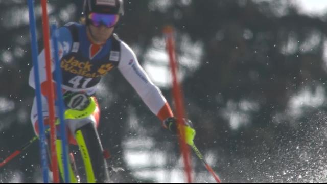 Kranjska Gora (SLO), slalom messieurs 2e manche: Sandro Simonet (SUI)