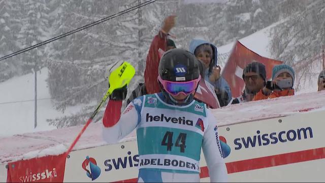 Adelboden (SUI), slalom messieurs 1re manche: Tanguy Nef (SUI)