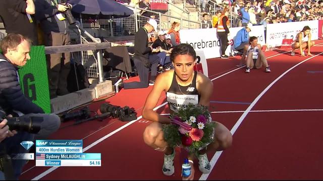 slo (NOR), 400m haies dames: McLaughlin (USA) s’impose, Léa Sprunger 7ème