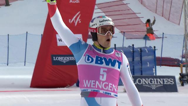 Wengen (SUI), slalom messieurs 2e manche: Daniel Yule (SUI)