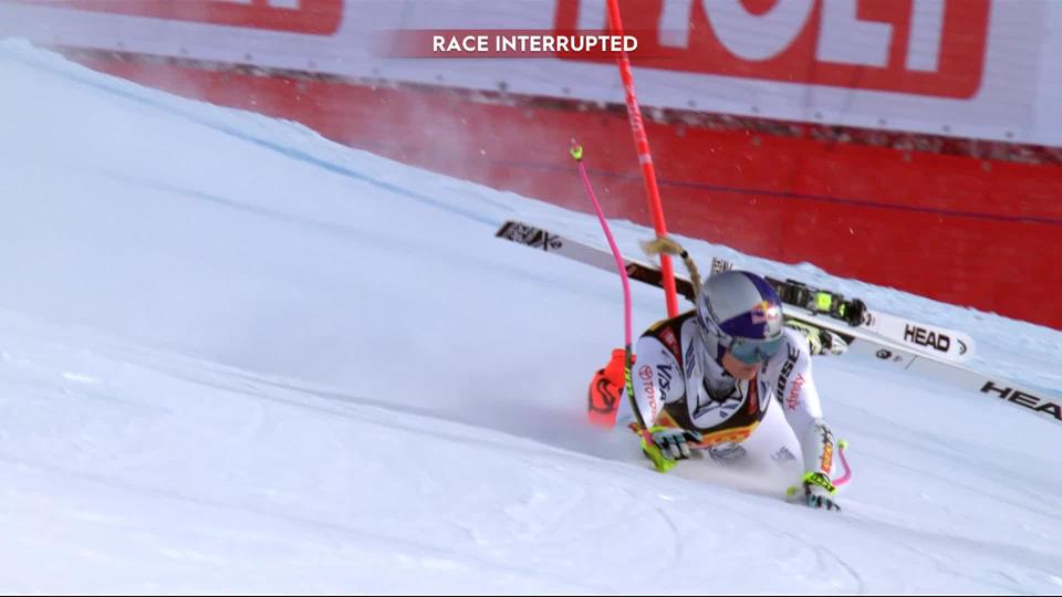 Are (SWE), Super G dames: la grosse chute de Lindsey Vonn (USA)