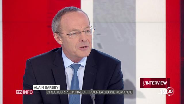 Alain Barbey, responsable régional des CFF en Suisse romande: "Il y a une forte demande et notre responsabilité est de transports mais aussi sociale."