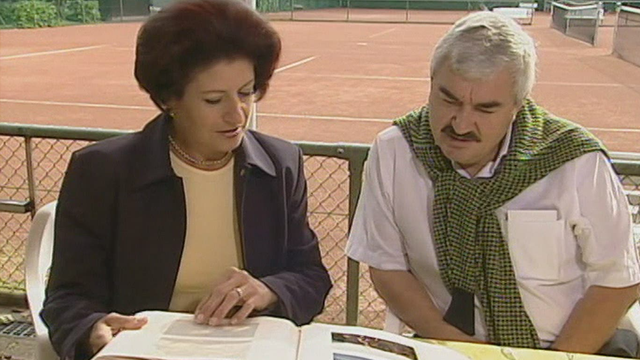 Les parents de Roger Federer en 2003.