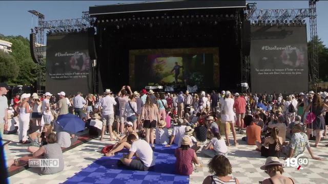 Montreux Jazz, le concert d'Elton John a attiré 15'000 festivaliers, hier soir.