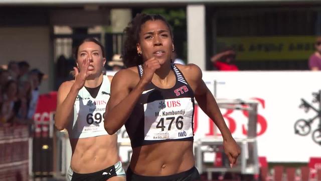 Bâle (SUI), 200m dames: titrée en 22.26, Mujinga Kambundji s’offre le record de Suisse