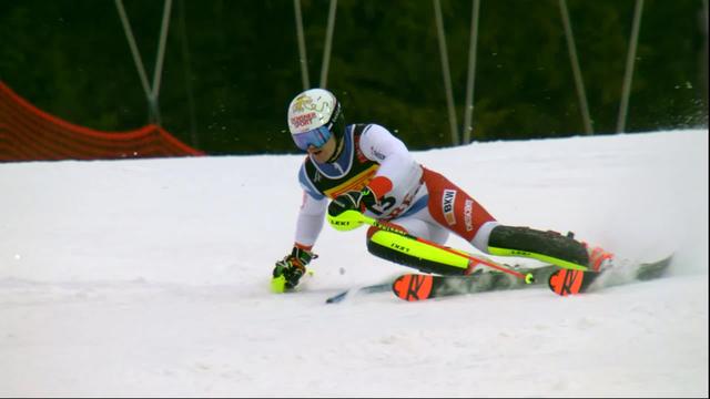 Are (SWE), slalom messieurs, 2e manche: Loic Meillard (SUI)
