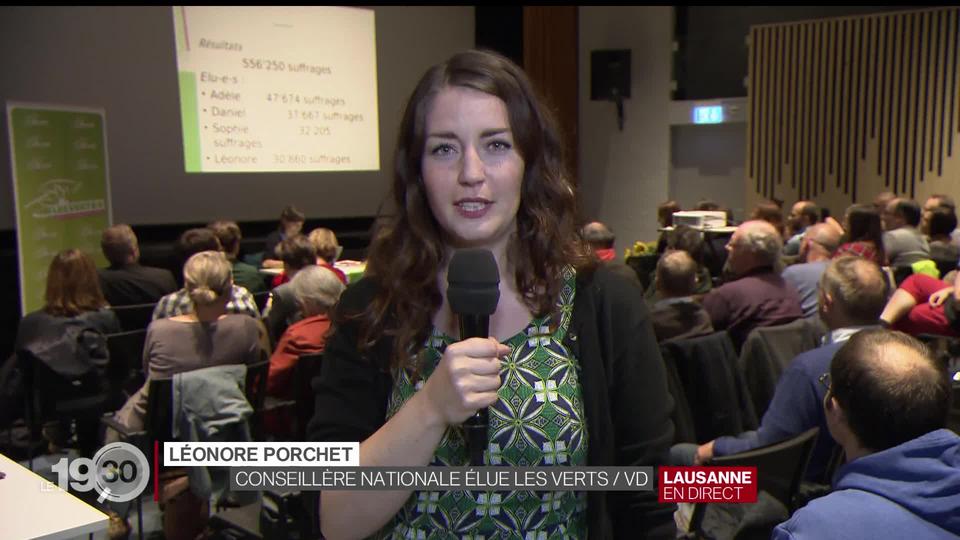 Léonore Porchet "La priorité c'est d'avoir des majorités au parlement. C'est là qu'on doit d'abord assumer nos choix."