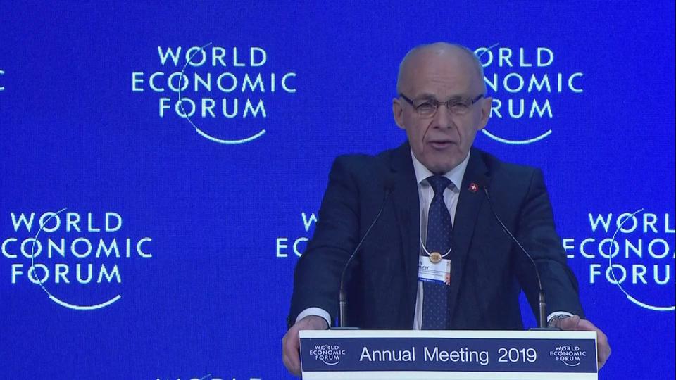 Ueli Maurer ouvre le Forum de Davos