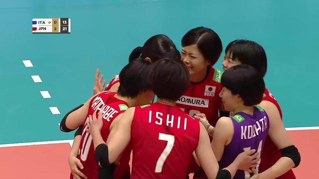 1-2 finale, Italie - Japon (21-25, 14-25, 16-25): Le Japon rejoint la Pologne en finale