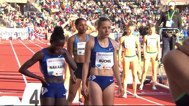 Oslo (NOR), 800m dames: Selina Büchel termine deuxième derrière Nakaayi (UGA)