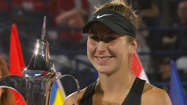 WTA Dubaï, finale: Belinda Bencic reçoit son trophée