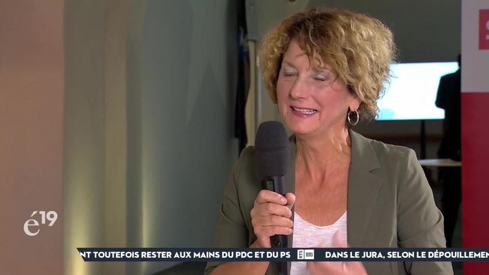 Marianne Maret (PDC-VS), en bonne position pour une élection aux Etats, commente son bon résultat. "Face aux deux élus nationaux Mathias Reynard et Philippe Nantermod, j'avais deux trains de retard. Je suis donc ravie!"