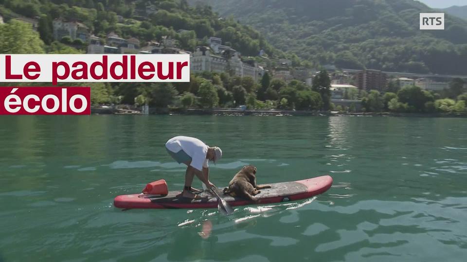 Portrait d'André Strahm, amoureux du paddle et protecteur du Léman