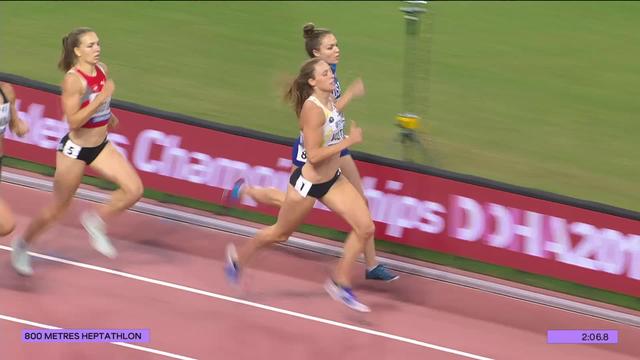 Heptathlon, 800m dames: Ruckstuhl (SUI) termine 4e de la course, 9e place finale