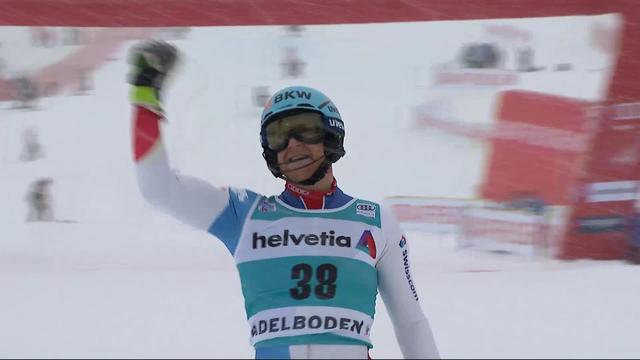 Adelboden (SUI), slalom messieurs 1re manche: Reto Schmidiger (SUI)