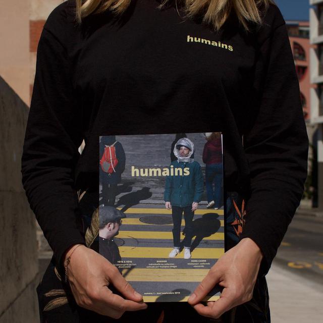 Couverture de la revue "humains" [Photo de couverture de la revue: Grégory Marchand - Photo: Louis Viladent - DR]