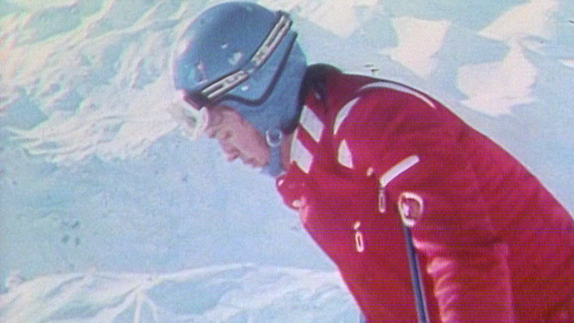 Les skieurs suisses Russi et Collombin. [RTS]