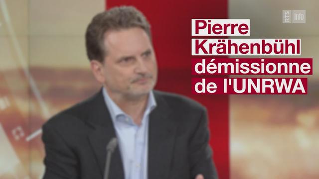 Pierre Krähenbühl s'exprime pour la première fois après sa démission de l'UNRWA