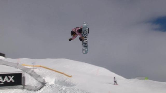 Laax (SUI), snowboard slopestyle dames: Celia Petrig (SUI) passe les demi-finales